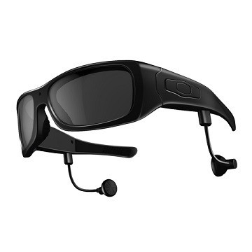 Full HD 720P 30fps Spy Video Camera Glasses  / mp3 Bluetooth Sunglasses