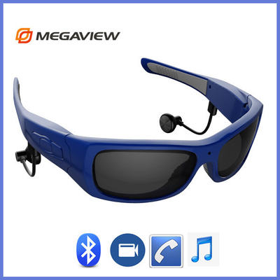 Safety Blue Spy Glasses With Hidden HD Camera Support Windows XP / Vista / 7 / 8
