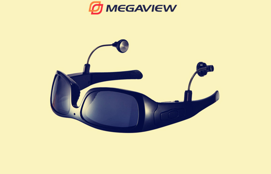 CCTV 24 Hours Body Worn Wearable Camera Glasses With Rechargeable Cable