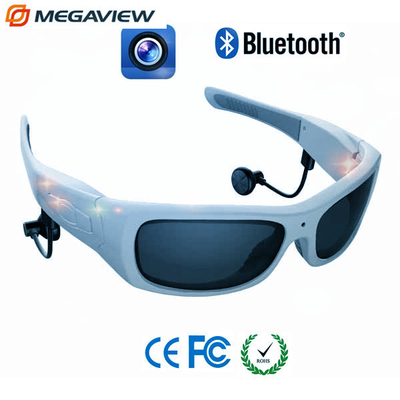 Blue Frame Outdoor Sport Mini Hidden Camera Glasses High Definition