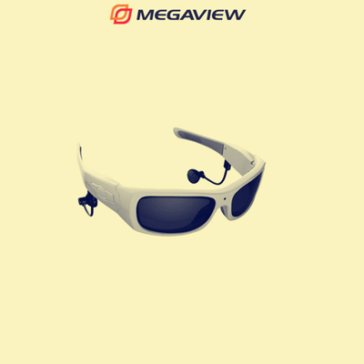 5.0 Mega Pixels Color CMOS Sport Camera Glasses For Video , Music And Call